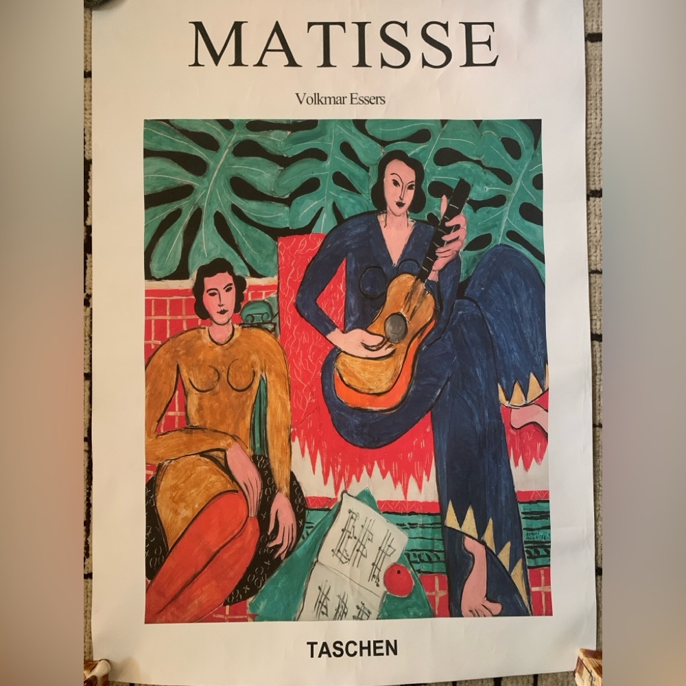 Matisse Art Poster with Red, Blue, and Green